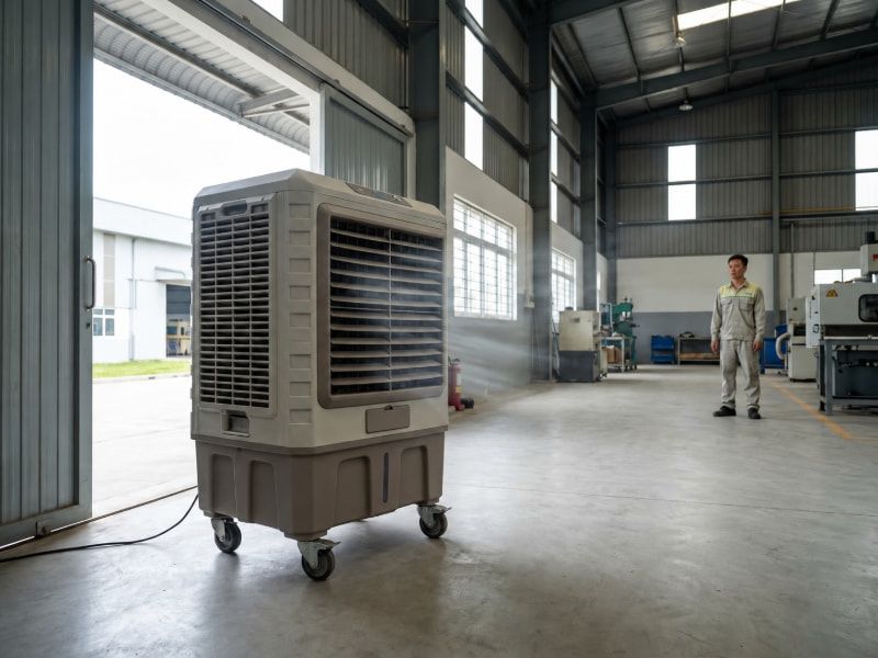 Đặt quạt ở nơi thông thoáng giúp luồng khí đối lưu tốt, hạn chế đọng ẩm và làm mát hiệu quả hơn.