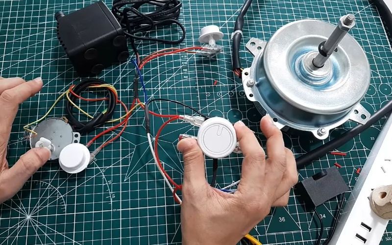 Đấu dây chung của mô-tơ, bơm và đảo gió