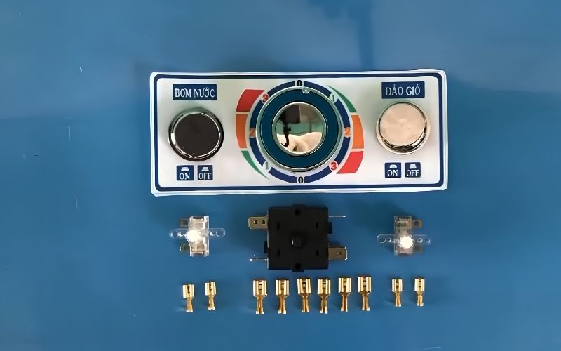 Cấu tạo bộ công tắc cơ của quạt hơi nước