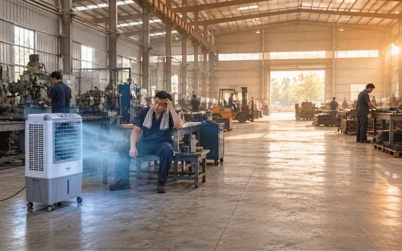 Lưu lượng quạt không phù hợp với không gian sử dụng