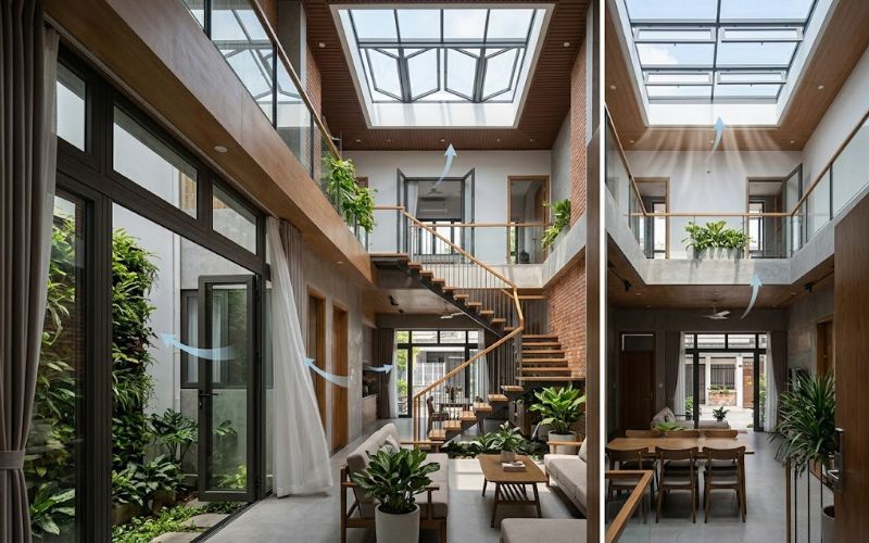 Nguyên tắc thiết kế thông gió nhà ống hiệu quả