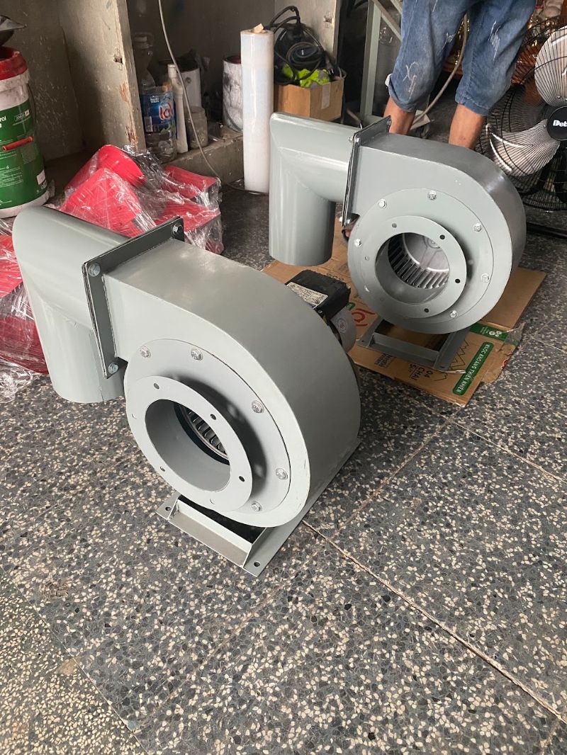 Quạt ly tâm hút khói bếp sau khi hoàn thiện tại xưởng Nextfan