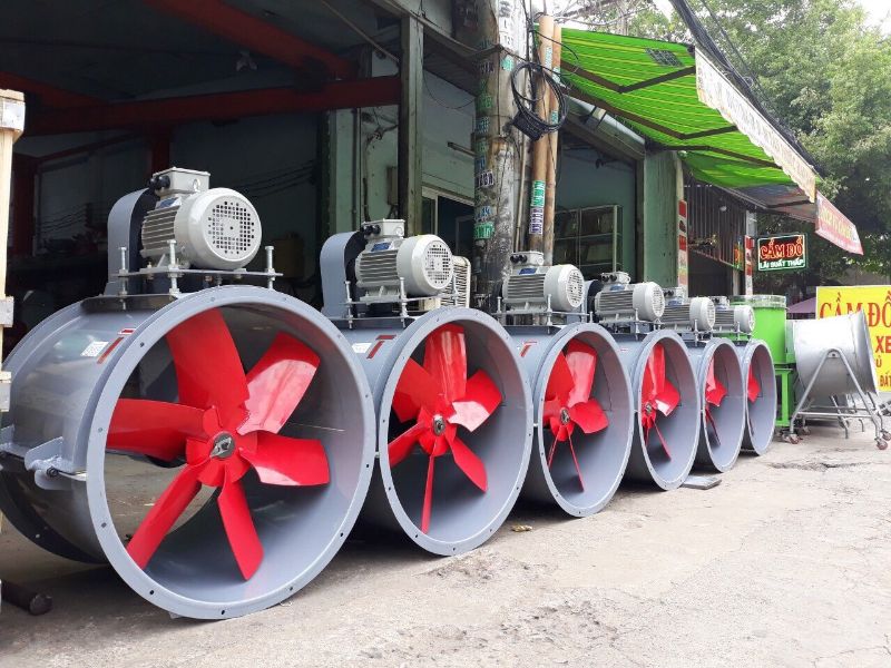 Hình ảnh quạt hướng trục gián tiếp tại Nextfan chuẩn bị được xuất xưởng