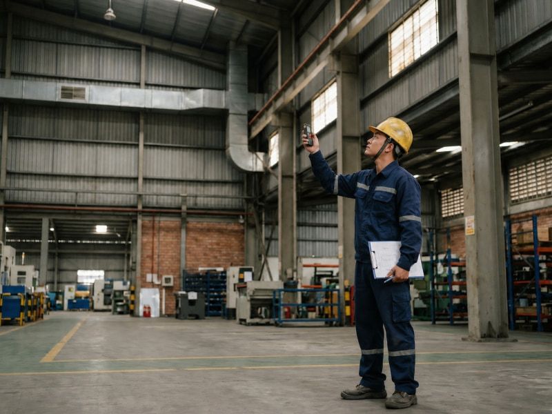Khảo sát kích thước và cao độ thực tế giúp tính chính xác thể tích và lưu lượng khí cần trao đổi.