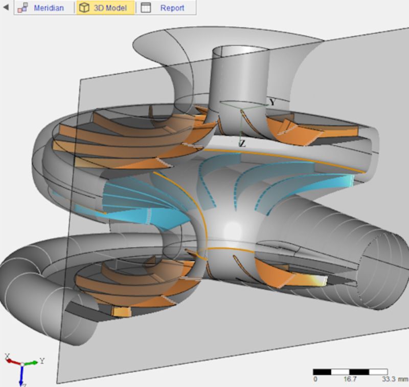 CFturbo là gì và được dùng để thiết kế những loại máy nào? 5 Mô hình bánh công tác 3D trong CFturbo