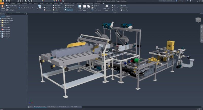 Thiết kế lắp ráp máy đóng gói công nghiệp bằng Autodesk Inventor