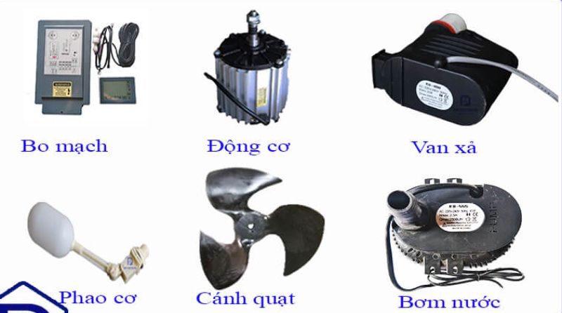 Linh kiện quạt hơi nước