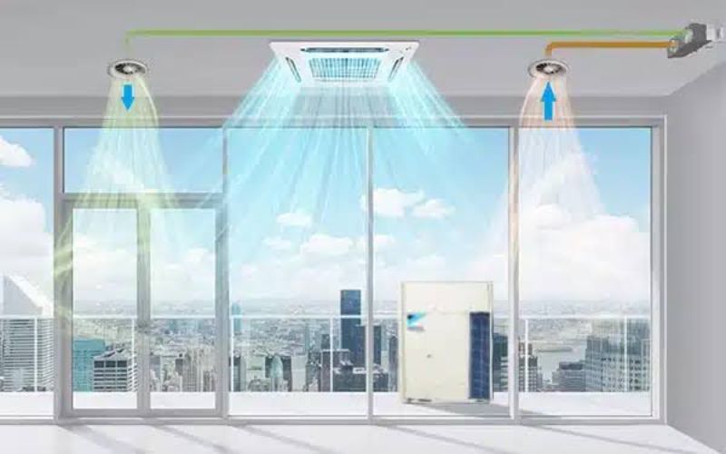 Quy trình thi công hệ thống thông gió đúng tiêu chuẩn 6 Thông gió tòa nhà, văn phòng
